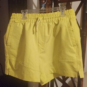 Yellow Women's Drawstring Shorts